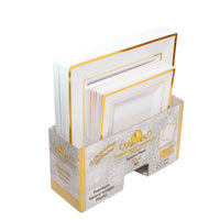 Square Gold Rim Plate | 50ct, Bag