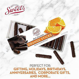 Sweet Candy Dark Chocolate Orange Stick Box | 10.5oz, Box