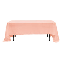 Table Cover Poly Rectangular (60" X 126") Blush | Bag