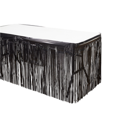 Table Skirt (30"X 14") Metalic Black | Bag