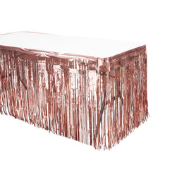 Table Skirt (30"X 14") Metalic Rose Gold | Bag