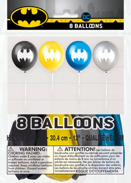 Theme Balloons 12 Inch Batman | 8ct Bag