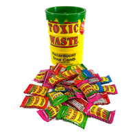 Toxic Waste Original Bank Yellow Assorted Sour Candy | 3oz, Tub