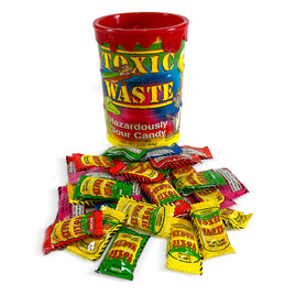 Toxic Waste Tie Dye Bank Sour Candy | 3oz, Tub