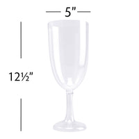 Wine Goblet Clear Plastic (12") | Each