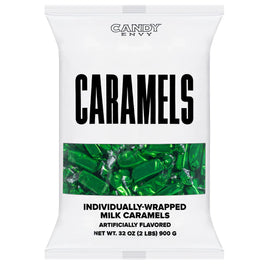Candy Envy Caramel Foil Green | 2lb, Bag